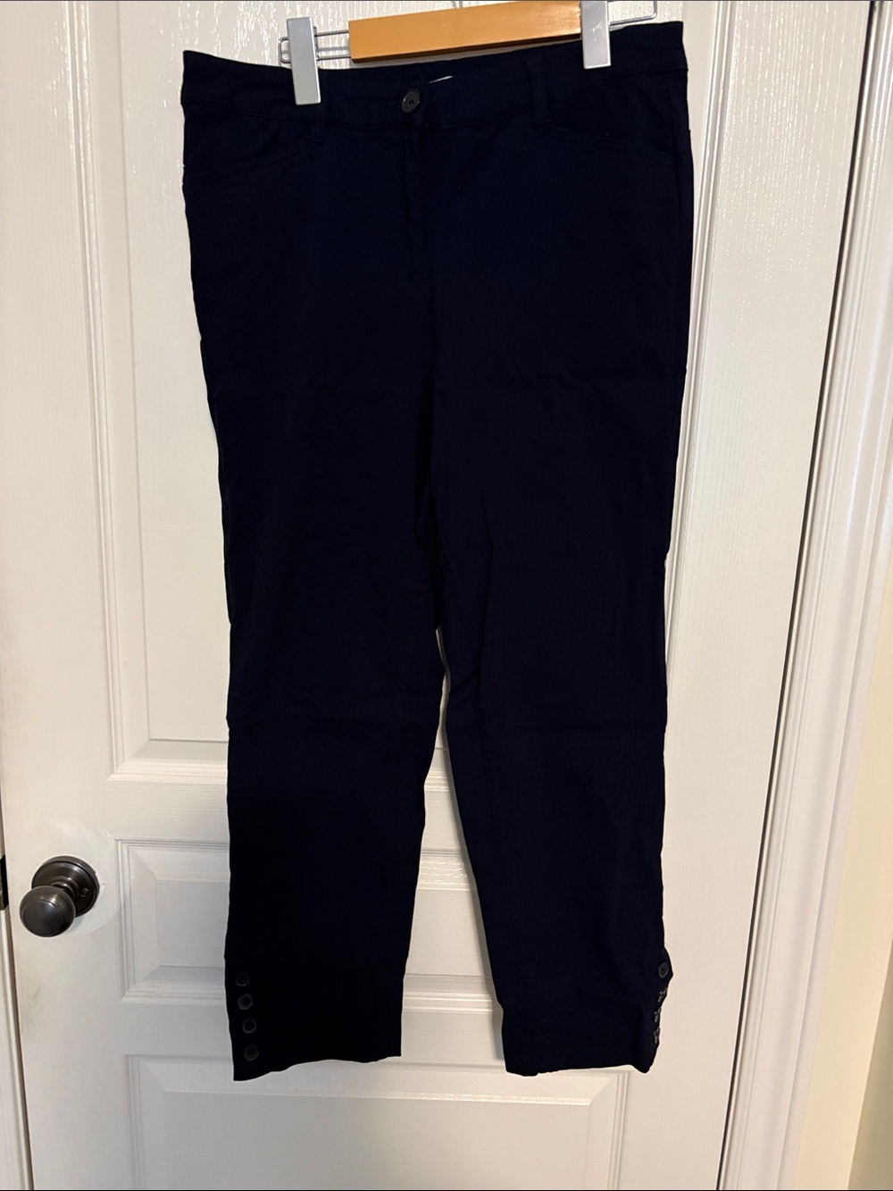 Cleo Navy Blue Crop Pants